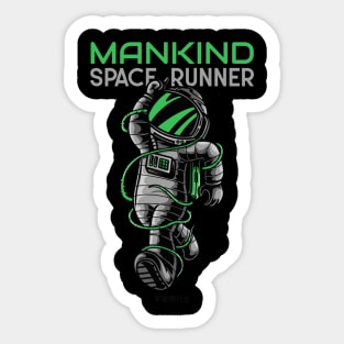 Mankind Space Runner! Sticker